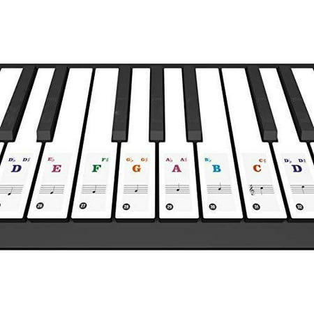 Piano key stickers for easy learning practice for beginners removable music (Best Stickers For Messenger)