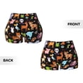 thumbnail image 6 of Athletic Shorts for Women, Animal Cartoon Style Seam Womens Shorts High Waisted Sport Running Workout Gym, 6 of 8