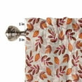 thumbnail image 5 of Valances for Windows Fall Rod Pocket Cafe Window Treatments Valance Curtains for Kitchen Bathroom Laundry Basement Windows 60"x14", 5 of 6