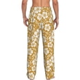 thumbnail image 2 of Bixox Men's Rose Flowers Patterned Pajama Pants with Pockets Lounge Clothes for Home, 2 of 5