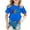 Blue, variant on Printed T-Shirt, Casual Comfort Top for Boys & Girls (3-9 Y), Funny Letter Print Country Music Football Fans Tee Blue 130