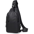 thumbnail image 1 of Liten Sling Bag Lättviktig Bröstväska, Vattentäta Axelväskor, Crossbody-väskor med USB-laddningsport, Unisex Sling Ryggsäck Väska för Sport, 1 of 5