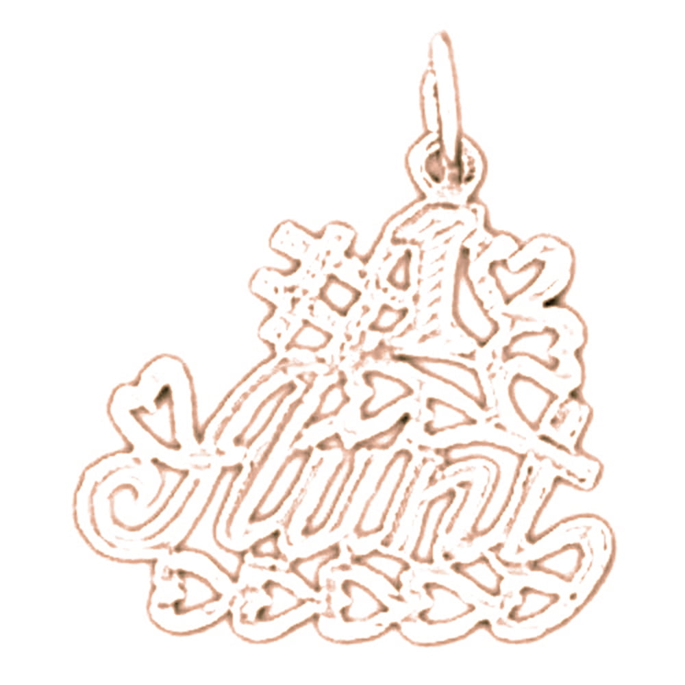 #1 Aunt Charm 14k Gold 18mm