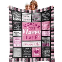 Nana Gifts Blanket 50”x60” - Birthday Gift for Nana - Best Nana Ever Gifts - Happy Birthday Nana Decorations - Presents for Grandma Throw Blankets - Perfect Grandmother Gifts Ideas