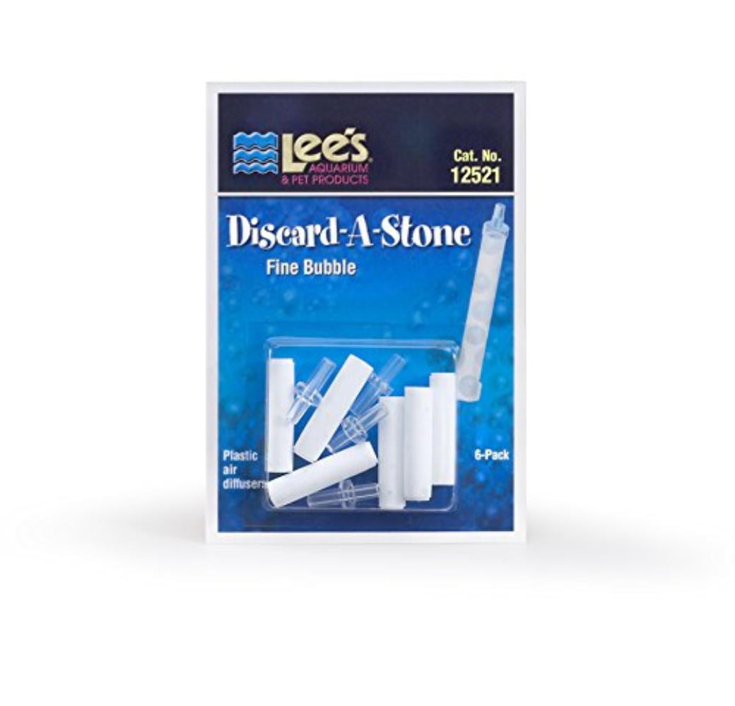 Fine Lees Pet Products ALE12521 6-Pack Discard a Stone Disposable Air Diffuser for Aquarium Pump 