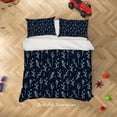 thumbnail image 3 of 3D Blue Moon Star Plants Quilt Cover Set Bedding Set Duvet Cover Pillowcases, 3 of 3
