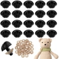 thumbnail image 1 of 40 narices de seguridad para amigurumi, narices de seguridad de plástico para animales con arandelas, narices de muñeca para manualidades, animales de ganchillo, marionetas de peluche y ositos de, 1 of 7