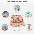 thumbnail image 6 of FORMRS Boys Swim Trunks Quick Dry Mesh Liner Boardshorts Sizes XS-XL, Pink Christmas Santa, 6 of 7