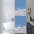 thumbnail image 3 of Clouds Window Privacy Film, Blue White Sky Natural Landscape Static Cling UV Sun Blocking Heat Control Window Tint Day and Night, Non-Adhesive Reusable One Way Windows Privacy Cover 17.7''x78.7'', 3 of 7