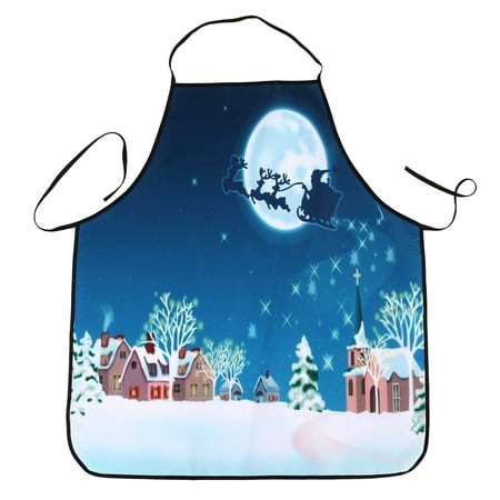 

wendunide kitchen gadgets Christmas Decoration Waterproof Apron Christmas Dinner Party Apron H