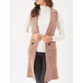 thumbnail image 5 of Chaleco tejido con botones color Rosa AMAD Casual para mujer Talla S, 5 of 5