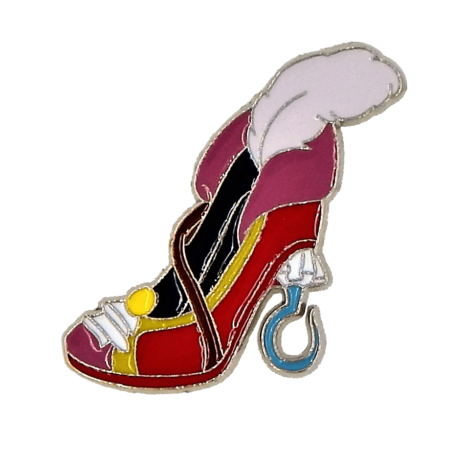 Disney Villain High Heel Pin Set, Queen of Hearts, Captain Hook