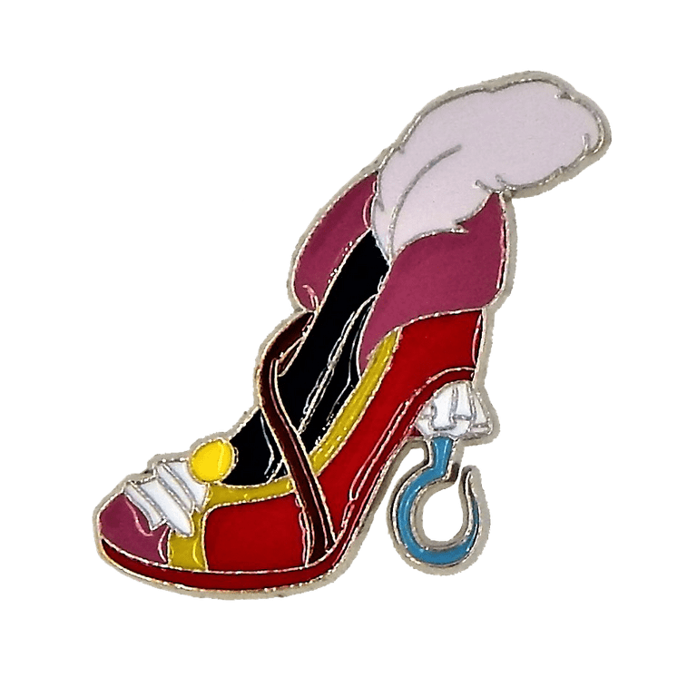 Disney Villain High Heel Pin Set, Queen of Hearts, Captain Hook