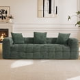 thumbnail image 6 of Rophefx Comfy Chenille 3 Seater Deep Seat Couch, Boneless Cloud Couch,Compression Sofa for Living Room,Green, 6 of 7