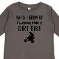 thumbnail image 4 of Inktastic Motocross Dirt Biking Future Dirt Biker Boys or Girls Long Sleeve Toddler T-Shirt, 4 of 5