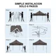 thumbnail image 4 of Carpa Plegable 3x3 Toldo Impermeable Reforzado Uso Rudo NiHome Carpa toldo 3x6 plegables, 4 of 7