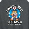 thumbnail image 3 of Garfield - Want You To Have A Happy Fourth - Women's Racerback Tank Top, 3 of 5