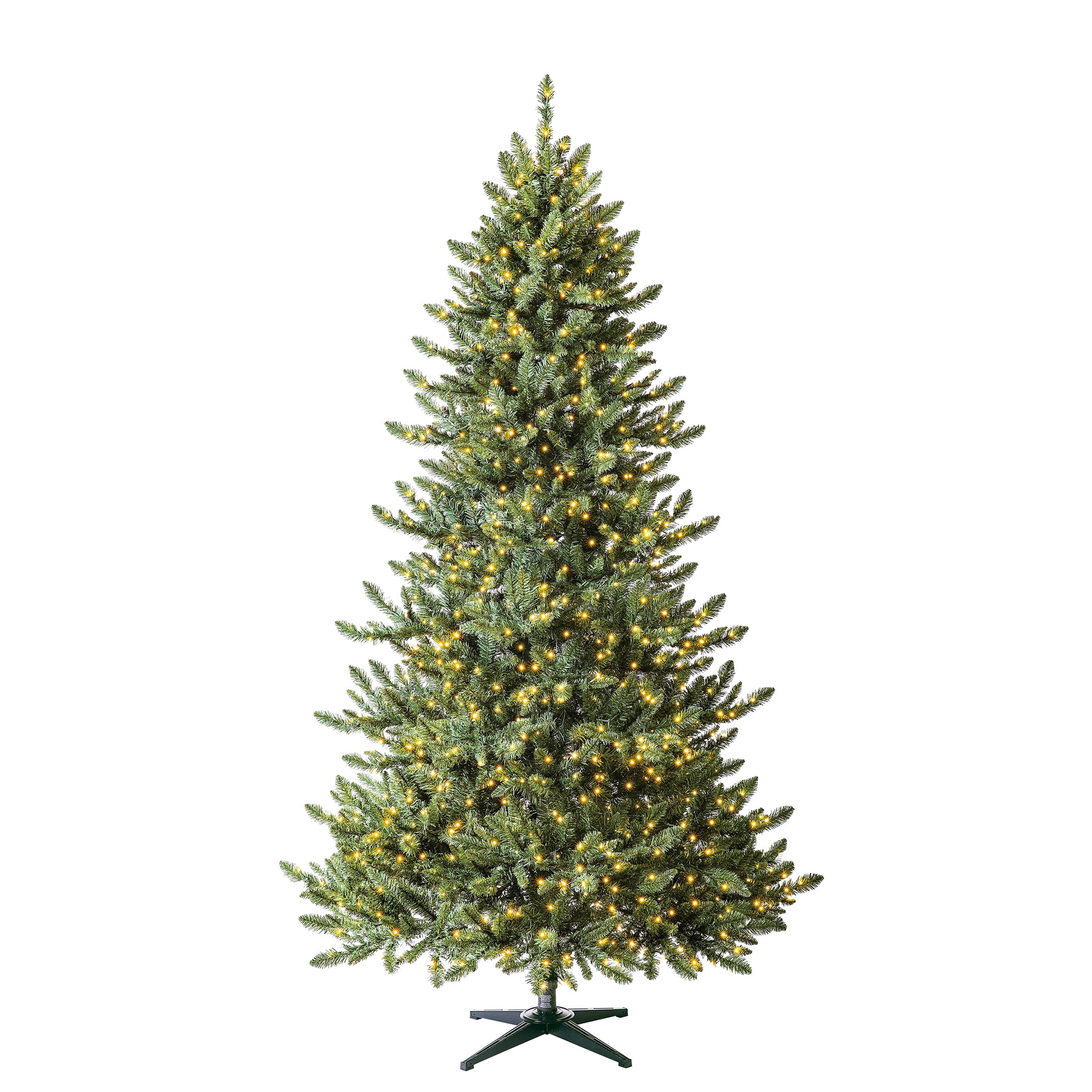 Holiday Time Prelit 1200 Micro-Dot LED Clear Lights, Milford Index Pine Artificial Christmas Tree, 7.5'