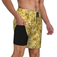 thumbnail image 2 of Daiia Flower Mens Swim Trunks Swim Shorts Quick Dry Swim Shorts with Mesh Lining Pockets-Medium, 2 of 9