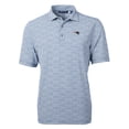 thumbnail image 2 of Men's Cutter & Buck Blue New England Patriots Virtue Eco Pique Botanical Print Recycled Polo, 2 of 3