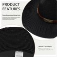 thumbnail image 5 of 2025 Latest Model Straw Cowboy Hats Western Cowgirl Hat Foldable Wide Brim Cowboy Hat Trav, 5 of 5