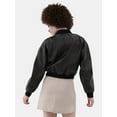 thumbnail image 4 of No Boundaries Faux Leather Cargo Bomber Jacket, Women’s, 4 of 5