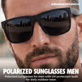 thumbnail image 4 of Grinderpunch XL Polarized Men's Oversized Sunglasses Big Heads Wide Face Large Head Fit Sports Driving Fishing Extra Wide Sunglasses, 4 of 8