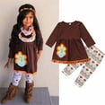 thumbnail image 2 of Winter Savings Clearance! Edvintorg Thanksgiving Outfits For Girls Autumn And Winter Girl Set Clothes Long Sleeve Fringe Skirt Shirt Pants 2Pcs Girl Boutique Outfit, 2 of 7