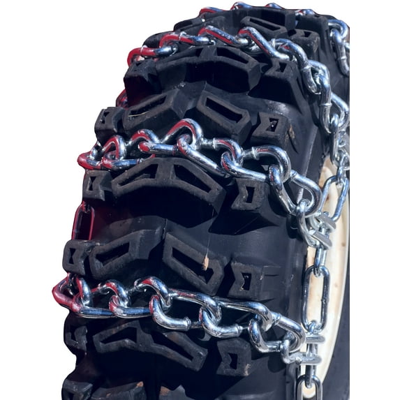 Tirechain Snow Hawg 4.1X3.50 X 6 Heavy Duty, 2-Link Lawn And Garden Tire Chains, Priced Per Pair.
