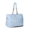 thumbnail image 2 of Paris Hilton Women's Carson Quilted Nylon Triple Compartment Tote, Baby Blue, 2 of 5