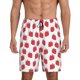 thumbnail image 1 of Balery Cartoon Strawberry Pantalones cortos de pijama de punto de algodón para hombre con cinturilla y bolsillos-3X-Large, 1 of 6
