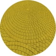 thumbnail image 1 of Ahgly Company Machine Washable Indoor Round Transitional Dark Golden Rod Brown Area Rugs, 4' Round, 1 of 7