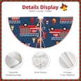 thumbnail image 5 of Kll Fire Truck 1 Christmas Tree Skirt 48",Party Decorations Farmhouse For Christmas Decorations Holiday Party, 5 of 8