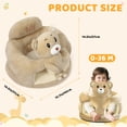 thumbnail image 2 of Baby Support Sofa,Support Chairs for Sitting Up, Seats Designed for Infants Aged 3-12 Months, Baby Sit Up Chair Sofa, Plush Babies Learning to Sit Chair, Brown Bear, 2 of 8