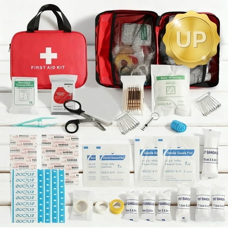 YARRAMATE Premium Emergency First Aid Kit, 160 Pieces All-Purpose Portable First Aid Kit for Home, Travel, Auto, Office, Camping (Red)