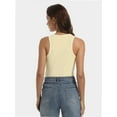 thumbnail image 5 of Womens Sleeveless Racerback High Neck Casual Basic Ribbed Fitted Tank Top, 5 of 6