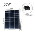 thumbnail image 2 of 60W Solar Panel Portable 5V USB Fast Charger Panel Kit Outdoor Emergency Charging Battery Travel Phone Charger, 2 of 8