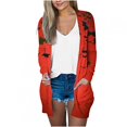 thumbnail image 2 of LOVZFMLL Cardigan pour Femmes Mode Halloween Imprimé Décontracté Chemise à Manches Longues Cardigan, 2 of 6