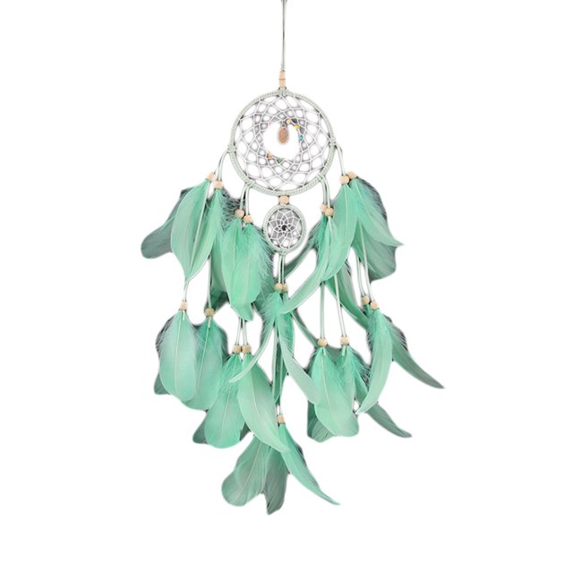 Atrapasueños Net Campanas de viento Pluma Boda Sala de estar Sala de estar Colgante de pared Atrapasueños sidaley JJ16922-01