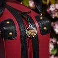 thumbnail image 2 of Christmas Jolly Holidays Santa Graphic Jacket Handbag Purse Luggage Backpack Zipper Pull Charm, 2 of 5