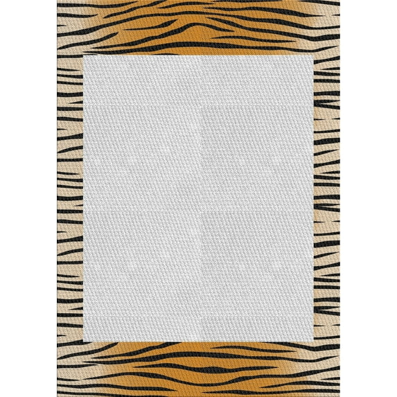 Ahgly Company Indoor Rectangle Patterned Brown Novelty Area Rugs, 2' x 5'