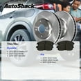 thumbnail image 3 of AutoShack Rear Solid Brake Rotors + Premium Ceramic Pads 6-PC Brake Kit Replacement for 2017-2019 Kia Soul 2019-2022 Kia Forte 2016-2017 Hyundai Veloster 2021-2023 Hyundai Kona 10.31" (261.9 mm), 3 of 5