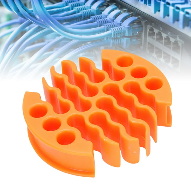 Cables Comb, Wire Comb, 30 Holes Cable , 0.8 Cm Hole Diameter, Ethernet Cable Organizer Tool for Wire Management, for Data Center and Machine Room