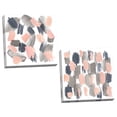 thumbnail image 2 of Gango Home Decor Gray Pink Mist Abstract Wall Art; Two Multi-Color 12x12in Hand-Stretched Canvases, 2 of 6