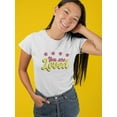 thumbnail image 2 of You Are Loved Bubblegum Text T-Shirt Women -Smartprints Designs, Female Small, 2 of 4