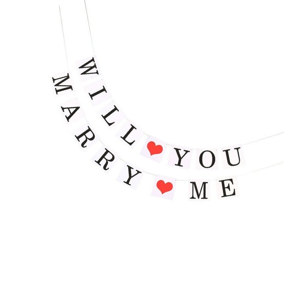 Milisten 1Set Will You Marry Me Gar Assorted Color Wedding Party Decoration for Proposal