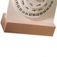 thumbnail image 4 of Desk Calendar Small Rotating Desk Circular Calendar with Wooden Base, 4 of 5