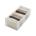 thumbnail image 4 of Wardrobe Clothes Organizers ,Portable Closet Organizer, Foldable Closet Clothing Organizer,Divided Clothes Drawer,Closet Shelf Organizer Boxes,for Jean,Sweater,Shirt,Pants,Underwear(36x17x12cm), 4 of 8