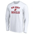 thumbnail image 2 of Men's White New Jersey Devils Victory Arch Long Sleeve T-Shirt, 2 of 3