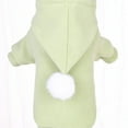 thumbnail image 6 of Solid Color Small Plush Ball Hoodie Dog Clothes Fleece Winter Costume Pet Supply, 6 of 8